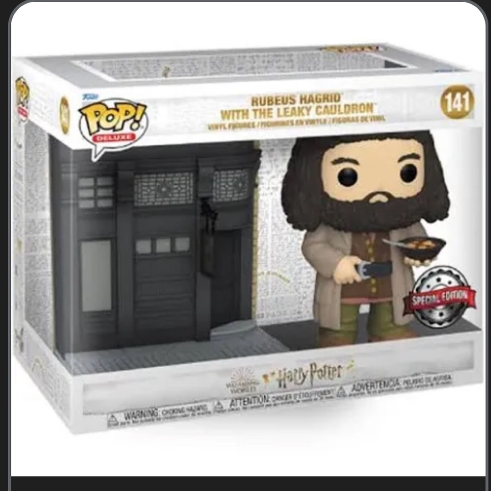 Funko Pop Deluxe #141 “Rubeus Hagrid With The Leaky Cauldron” New in box